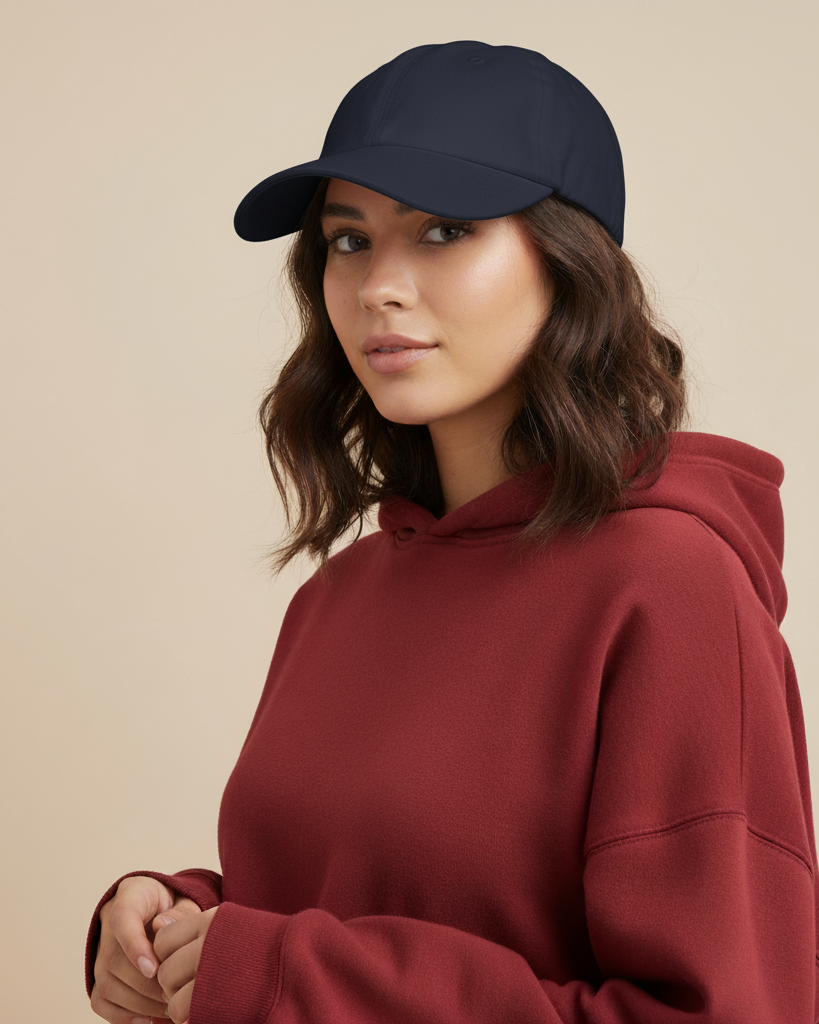 Navy Dad Hat – Premium Unstructured Cap for Embroidery or Printing